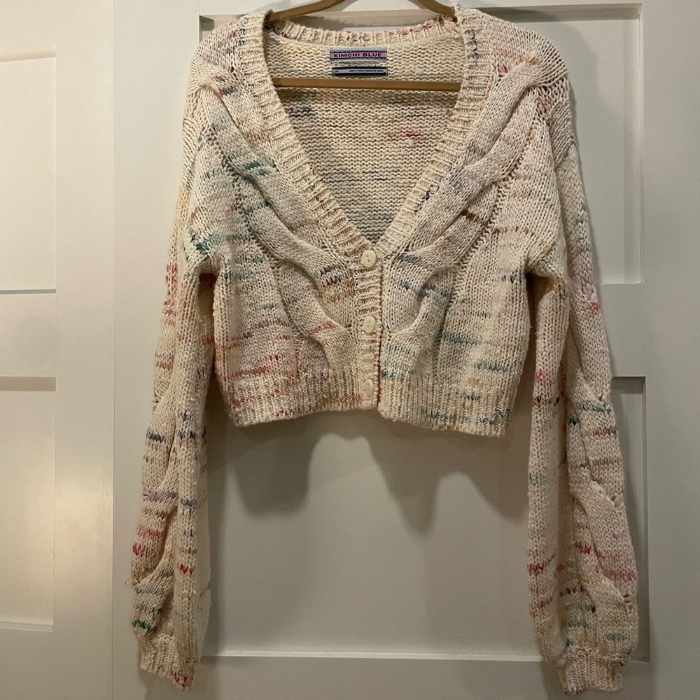 Kimchi Blue Multicolor Speckled Cardigan